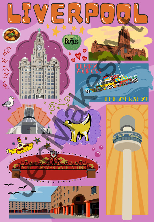 Iconic Liverpool Print