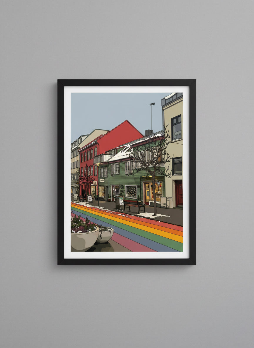 A Street in Reykjavik