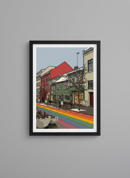 A Street in Reykjavik